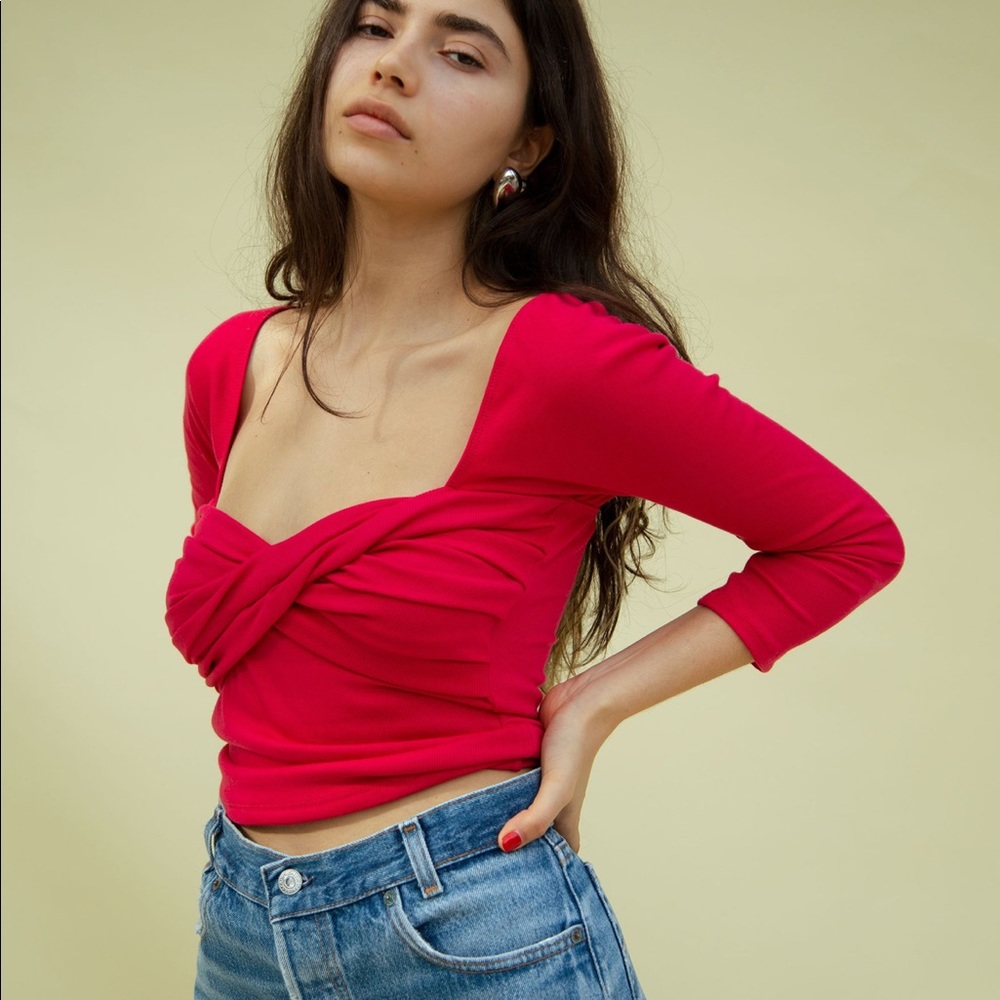 Stevie top raspberry top by Line By K